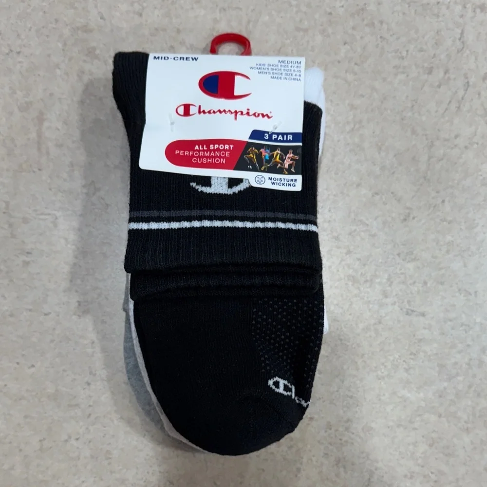 Champion All Sport Performance Cushion Socks - NWT